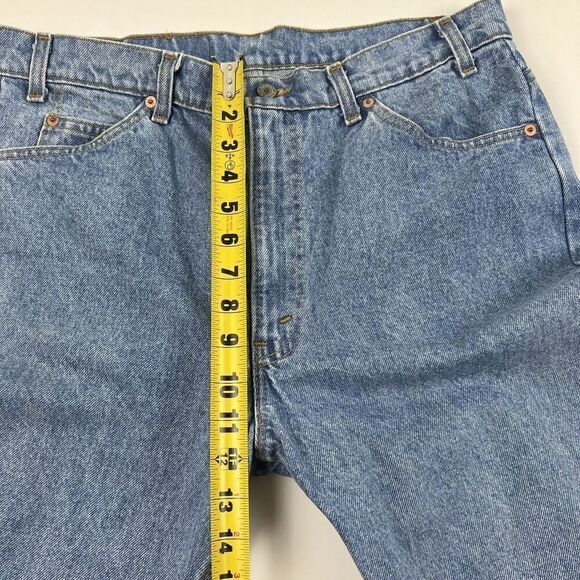 Vintage Levis 505 Orange Tab Distressed Jeans 36 X 30 Light Wash Denim - Picture 5 of 12